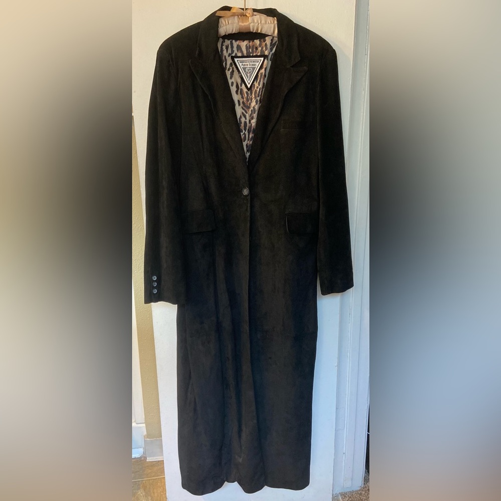 J.PERCY for Marvin Richards Long Leather Coat